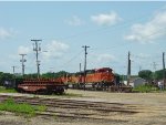 Coal power in the service yard